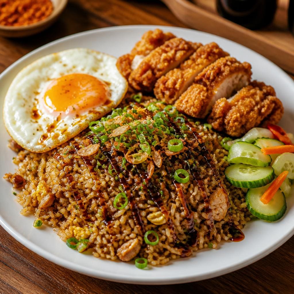 Nasi Goreng Special Warkop 88 dengan topping lengkap dan rasa gurih